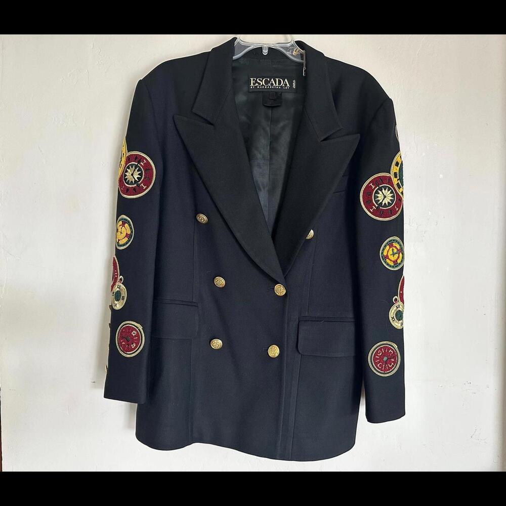 RARE Escada by Margaretha Ley Blazer Sz US10 (uk42 Jacket